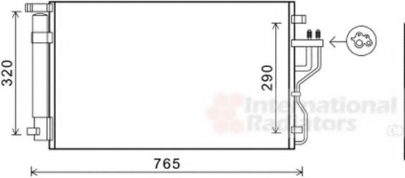 Imagine Condensator, climatizare VAN WEZEL 83005153