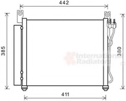 Imagine Condensator, climatizare VAN WEZEL 83005158