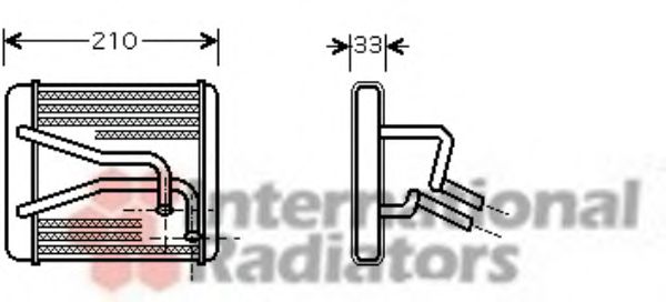 Imagine Schimbator caldura, incalzire habitaclu VAN WEZEL 83006049