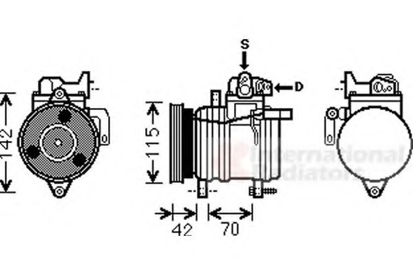 Imagine Compresor, climatizare VAN WEZEL 8300K121