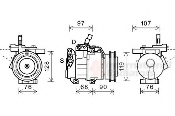 Imagine Compresor, climatizare VAN WEZEL 8300K161