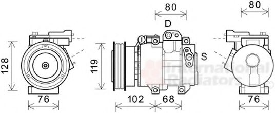 Imagine Compresor, climatizare VAN WEZEL 8300K244