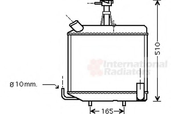 Imagine Radiator, racire motor VAN WEZEL 98002001