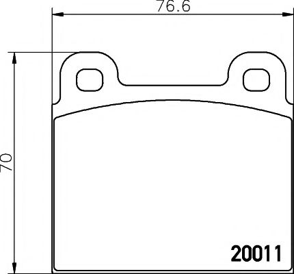 Imagine set placute frana,frana disc TEXTAR 2001102