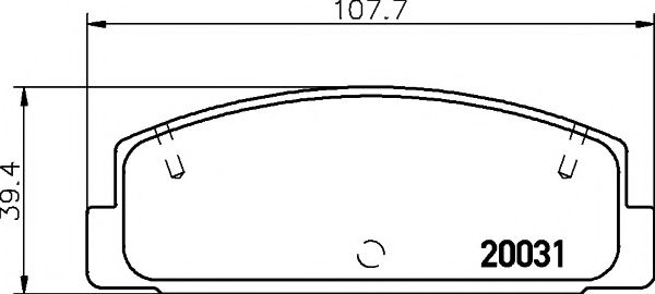 Imagine set placute frana,frana disc TEXTAR 2003101