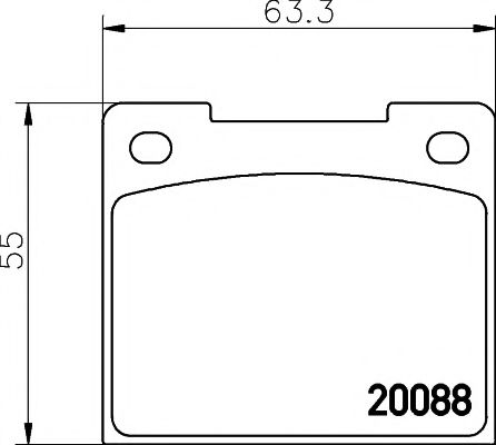 Imagine set placute frana,frana disc TEXTAR 2008802