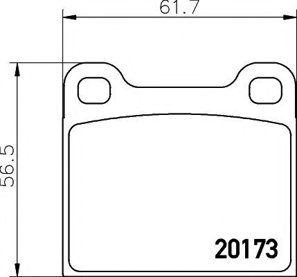 Imagine set placute frana,frana disc TEXTAR 2017301