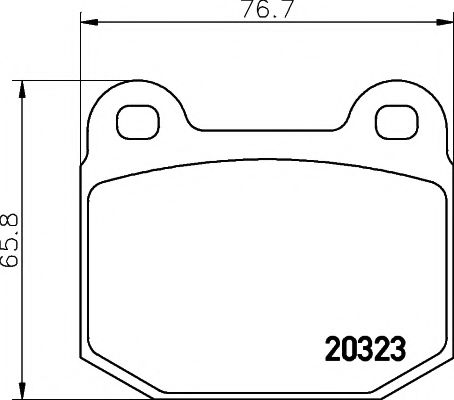 Imagine set placute frana,frana disc TEXTAR 2032303