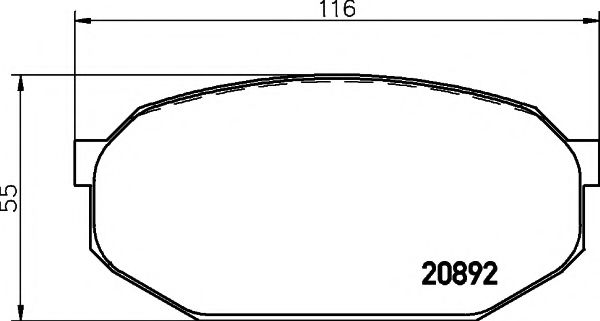 Imagine set placute frana,frana disc TEXTAR 2089202