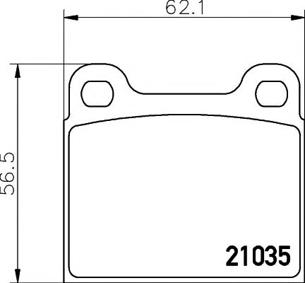 Imagine set placute frana,frana disc TEXTAR 2103501