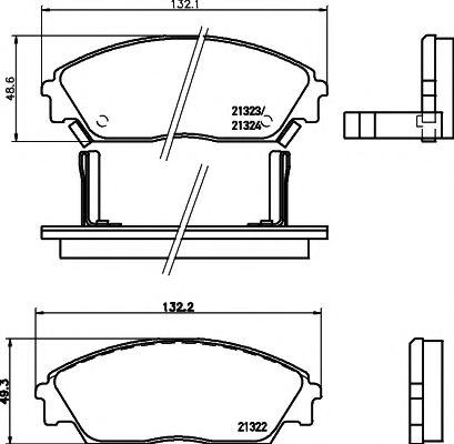 Imagine set placute frana,frana disc TEXTAR 2132201