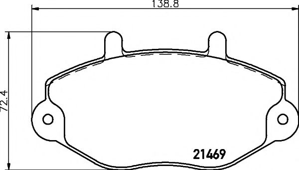 Imagine set placute frana,frana disc TEXTAR 2146902