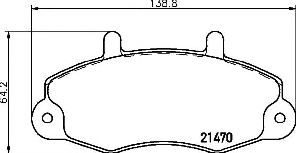 Imagine set placute frana,frana disc TEXTAR 2147001