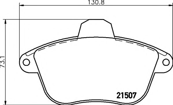 Imagine set placute frana,frana disc TEXTAR 2150701