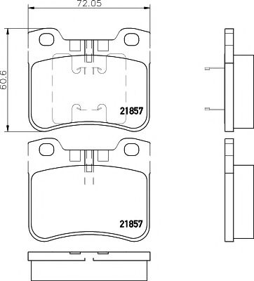 Imagine set placute frana,frana disc TEXTAR 2185701