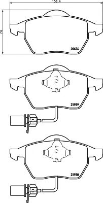 Imagine set placute frana,frana disc TEXTAR 2193881