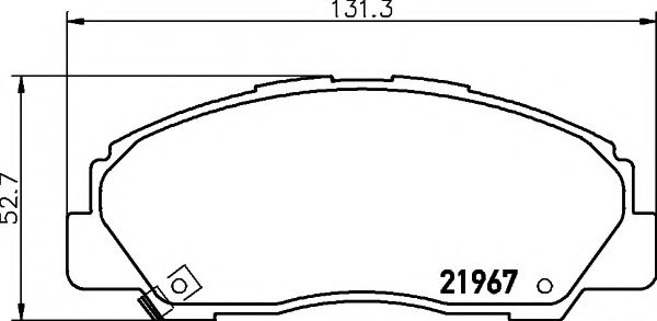 Imagine set placute frana,frana disc TEXTAR 2196701