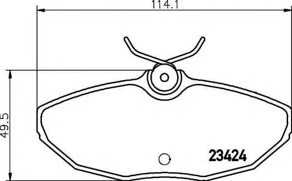 Imagine set placute frana,frana disc TEXTAR 2342401