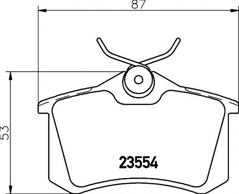 Imagine set placute frana,frana disc TEXTAR 2355402