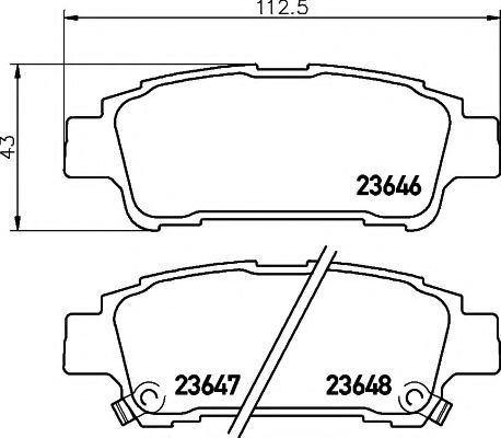 Imagine set placute frana,frana disc TEXTAR 2364601