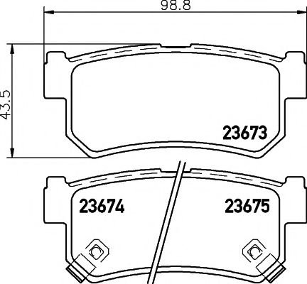 Imagine set placute frana,frana disc TEXTAR 2367301