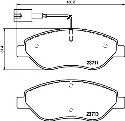 Imagine set placute frana,frana disc TEXTAR 2371104