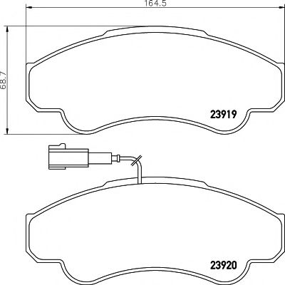 Imagine set placute frana,frana disc TEXTAR 2391901