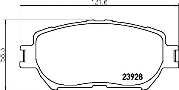 Imagine set placute frana,frana disc TEXTAR 2392801