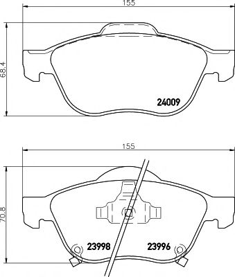 Imagine set placute frana,frana disc TEXTAR 2399601