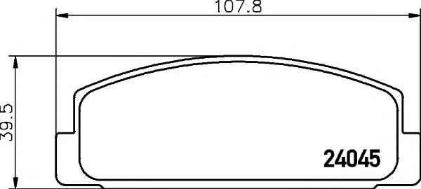 Imagine set placute frana,frana disc TEXTAR 2404501