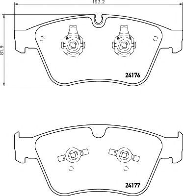 Imagine set placute frana,frana disc TEXTAR 2417601