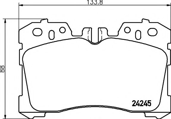 Imagine set placute frana,frana disc TEXTAR 2424501