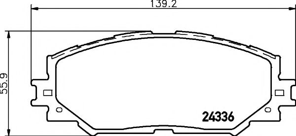 Imagine set placute frana,frana disc TEXTAR 2433601