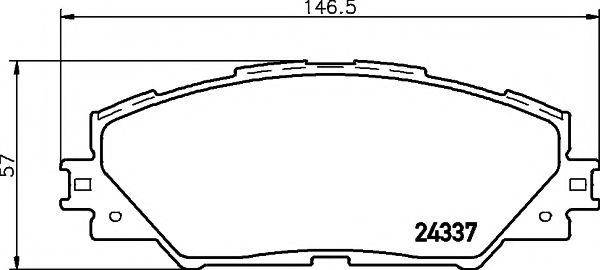 Imagine set placute frana,frana disc TEXTAR 2433701