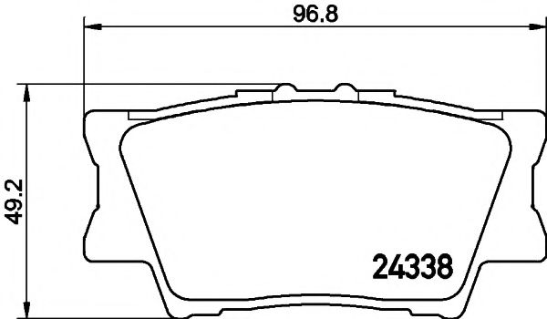 Imagine set placute frana,frana disc TEXTAR 2433801