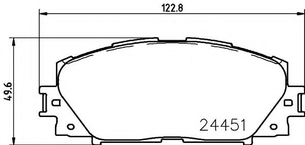 Imagine set placute frana,frana disc TEXTAR 2445103