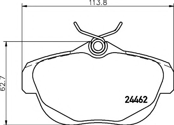 Imagine set placute frana,frana disc TEXTAR 2446201