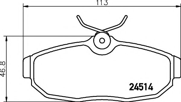 Imagine set placute frana,frana disc TEXTAR 2451401