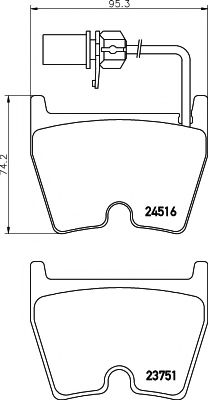 Imagine set placute frana,frana disc TEXTAR 2451601