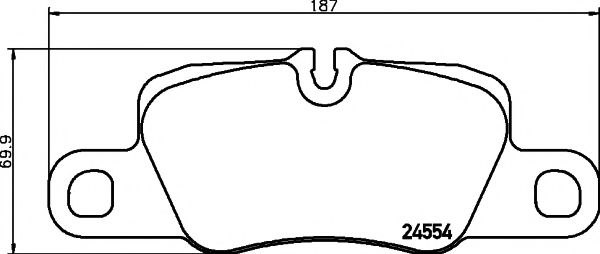Imagine set placute frana,frana disc TEXTAR 2455404