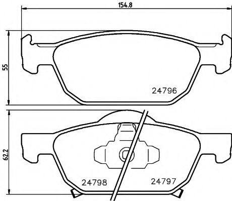 Imagine set placute frana,frana disc TEXTAR 2479601