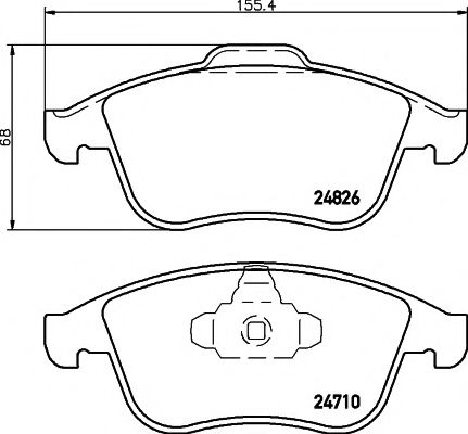 Imagine set placute frana,frana disc TEXTAR 2482601