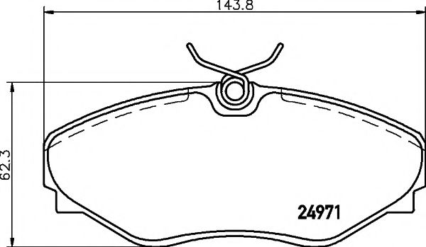 Imagine set placute frana,frana disc TEXTAR 2497101