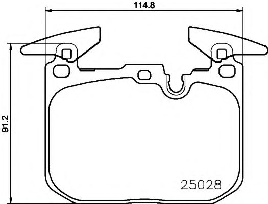 Imagine set placute frana,frana disc TEXTAR 2502801