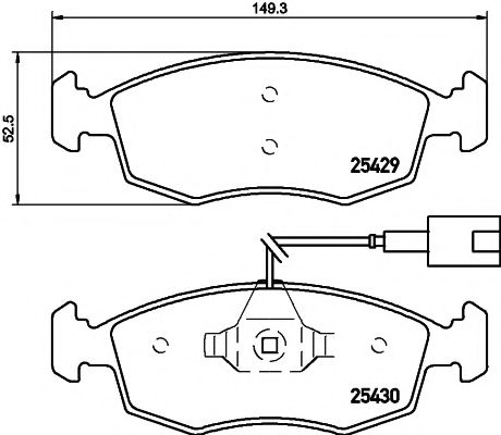 Imagine set placute frana,frana disc TEXTAR 2542901