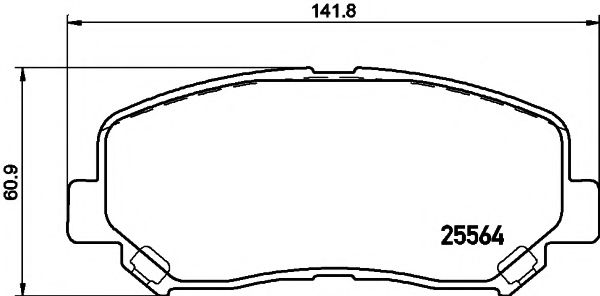 Imagine set placute frana,frana disc TEXTAR 2556401