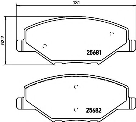 Imagine set placute frana,frana disc TEXTAR 2568101