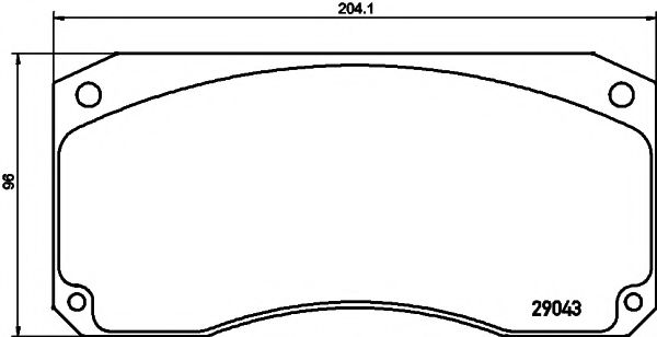 Imagine set placute frana,frana disc TEXTAR 2904303