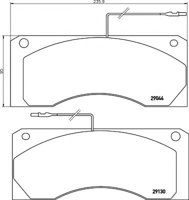 Imagine set placute frana,frana disc TEXTAR 2904402