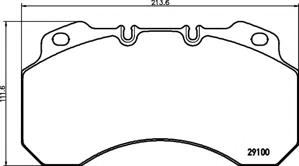 Imagine set placute frana,frana disc TEXTAR 2910004